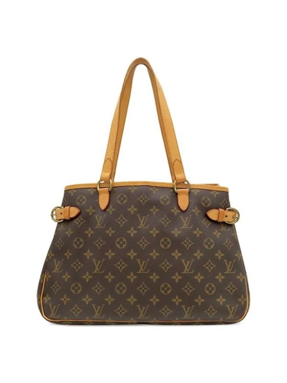 Louis Vuitton Tote Batignolles Horizon Monogram Canvas Gold Brown Shoulder Bag